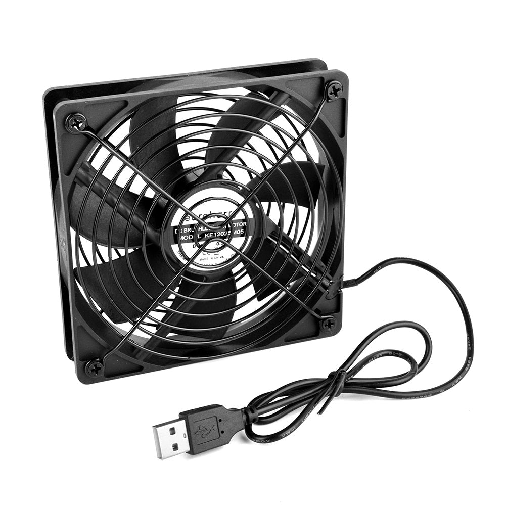 USB PC Ventilator USB lüfter pc lüfter PC 120MM Gehäuse lüfter zum PC/TV Box/Receiver/AV cabin/PS4/router - Euroharry GmbH