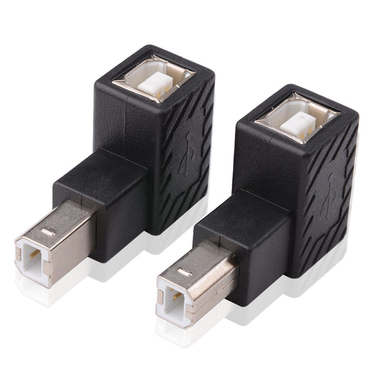 USB 2.0 Typ-B-Druckeradapter, 90 Grad USB 2.0 B-Stecker auf Typ B-Buchse-Druckeradapter Apter für Drucker, Scanner, Mobile Festplatte und mehr - Euroharry GmbH