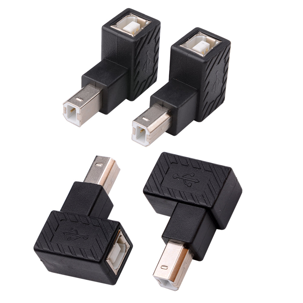 USB 2.0 Typ-B-Druckeradapter, 90 Grad USB 2.0 B-Stecker auf Typ B-Buchse-Druckeradapter Apter für Drucker, Scanner, Mobile Festplatte und mehr - Euroharry GmbH