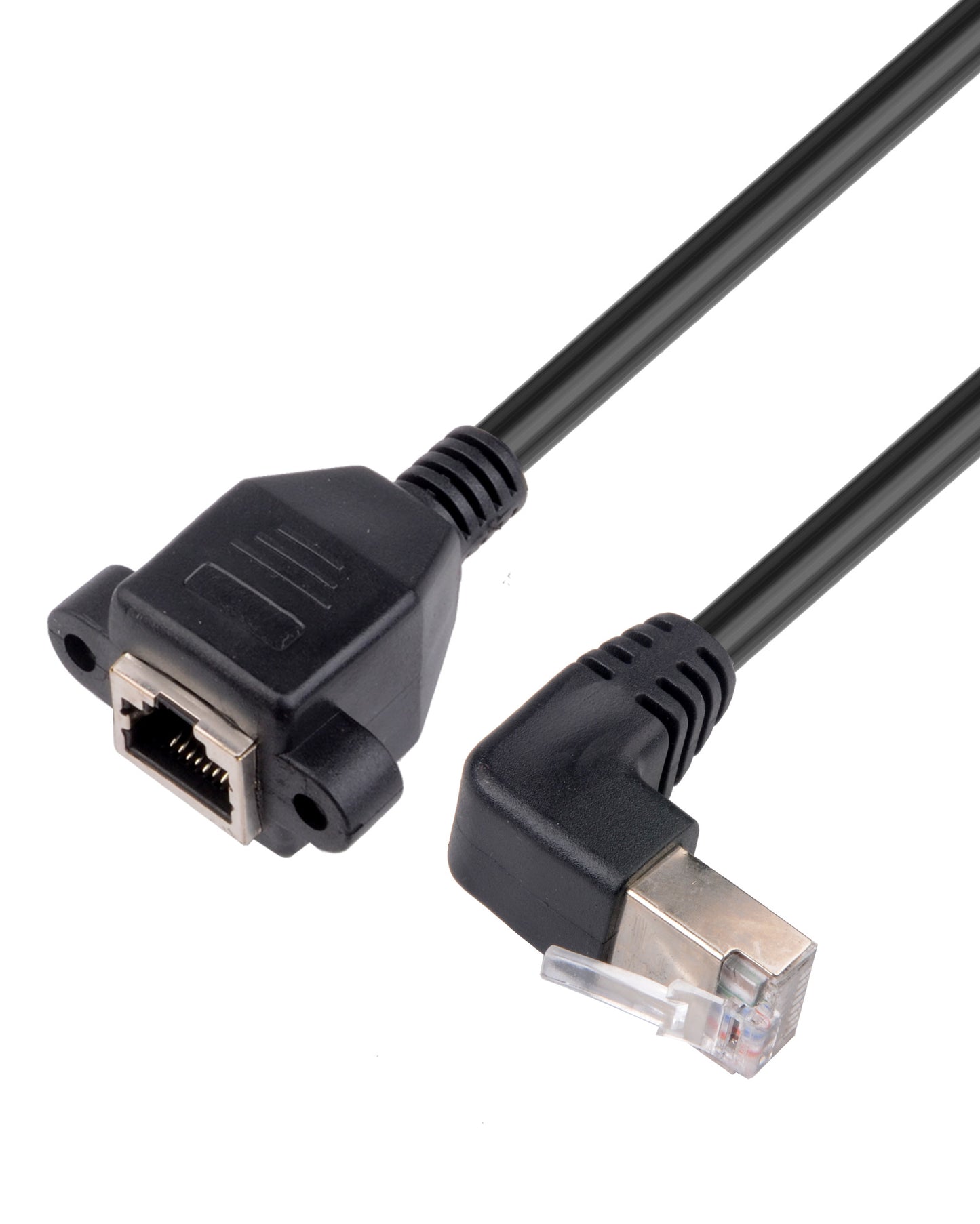RJ45-Stecker auf Buchse Ethernet-Verlängerungskabel, , CAT6/5e/5, geschirmt