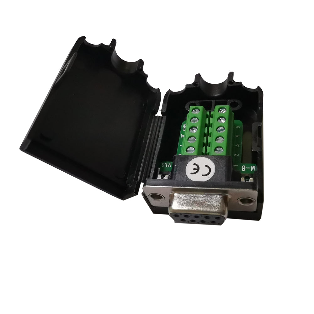 DB9 Stecker 9 Pin DB9-M-8A D-Sub Steckverbinder Klemmplatte Kunststoffabdeckung - Euroharry GmbH