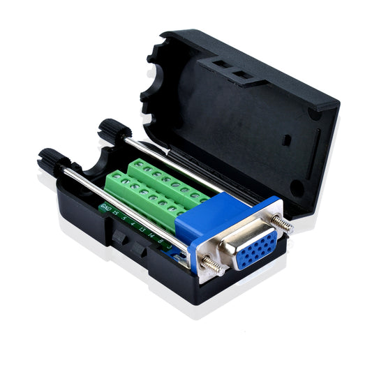 DB15 VGA Buchse D-SUB 3 Reihe 15Pin Breakout Klemme Stecker