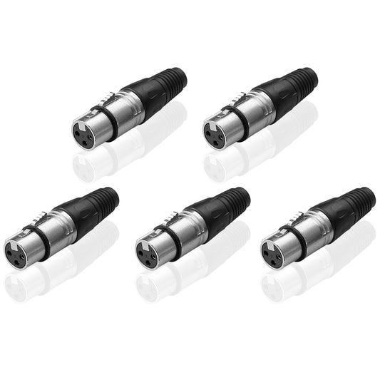 XLR Stecker Kupplung Stecker Buchse Mikrofonkabel 3 polig DMX Kabel Set - Euroharry GmbH