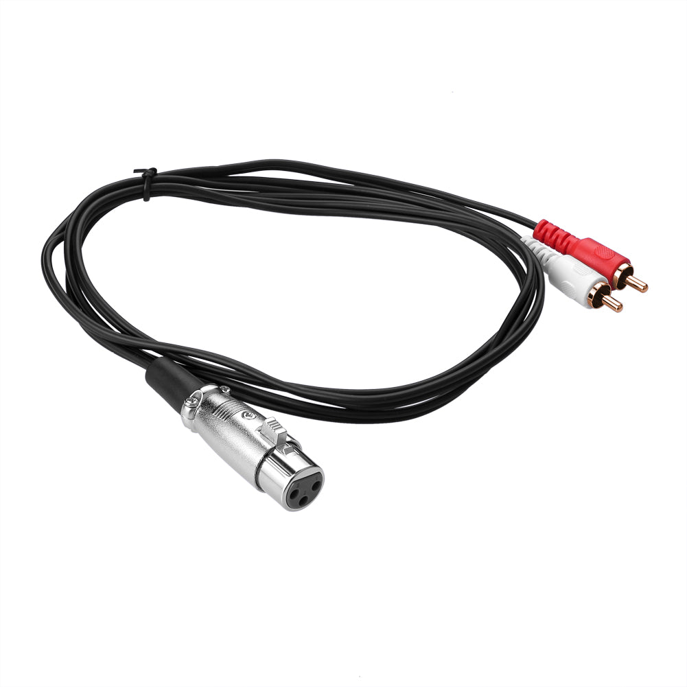 XLR Stecker auf 1/10,2 cm Stecker TRS Adapter Gender Changer - XLR auf 6,35 mm Stereo Kupplung Adapter 2 RCA to XLR - Euroharry GmbH