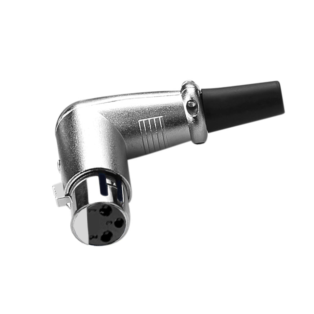 90 Grad XLR 3 pin Mikrofon Lautsprecher weiblichen rechtwinkligen Adapter-Verbindungs