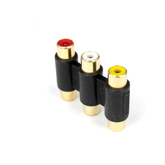 5 Stück AV Audio Video Verbinder 3RCA Cinch RCA Buchse Kupplung Chinch Female to Female F/F 3-RCA AV Cable Joiner Coupler Component Audio Video Adapter - Euroharry GmbH