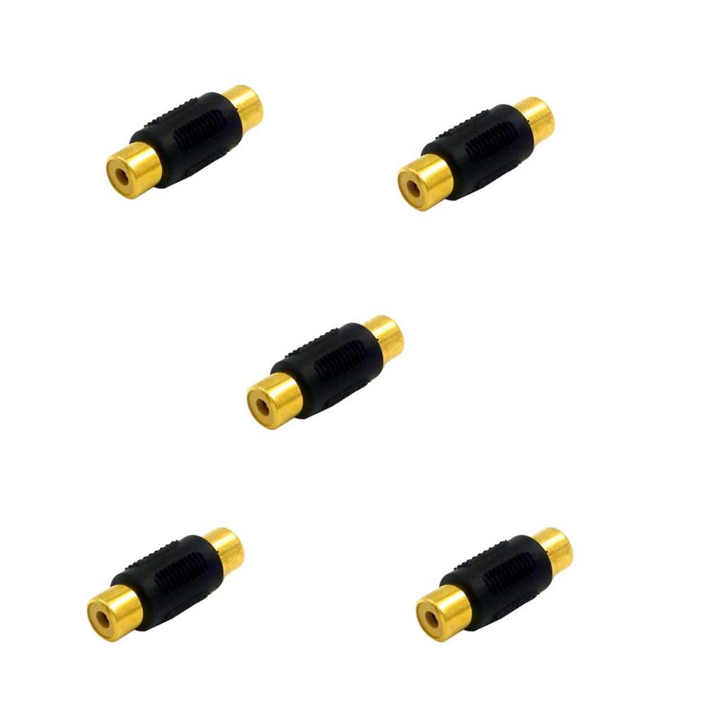 10 Stück Chinch Cinch Cynch RCA Adapter Verbindung Verbindungsstück Kupplung Buchse weiblich - Euroharry GmbH
