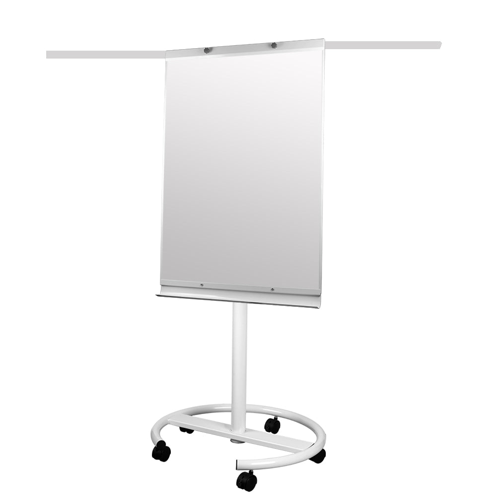 Whiteboard Flipchart Magnetwand mit Alurahmen Magnetisch Whiteboard und Magnettafel Lackiert WhiteBoard + Mobile Ständer Einstellbar drehbar