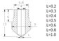 5 Stück Extruder Düse 0.2/0.3/0.4/0.5mm Nozzle für 1.75mm Filament RepRap 3D Drucker