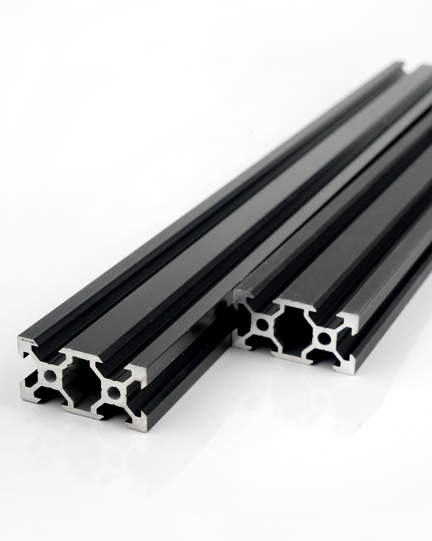 2 Stück 2040 V Typ Schwarz Europäischer Standard Eloxierte Linearschiene Aluminiumprofilextrusion für DIY 3D-Drucker und CNC-Maschinen