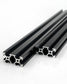 2 Stück 2040 V Typ Schwarz Europäischer Standard Eloxierte Linearschiene Aluminiumprofilextrusion für DIY 3D-Drucker und CNC-Maschinen