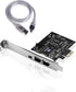 Desktop PCI-E Expresskarte Express Card FireWire PCI Express Schnittstellenkarte 1394a IEEE1394 Controller Erweiterungskarte mit 4 zu 6-Pin Kabel