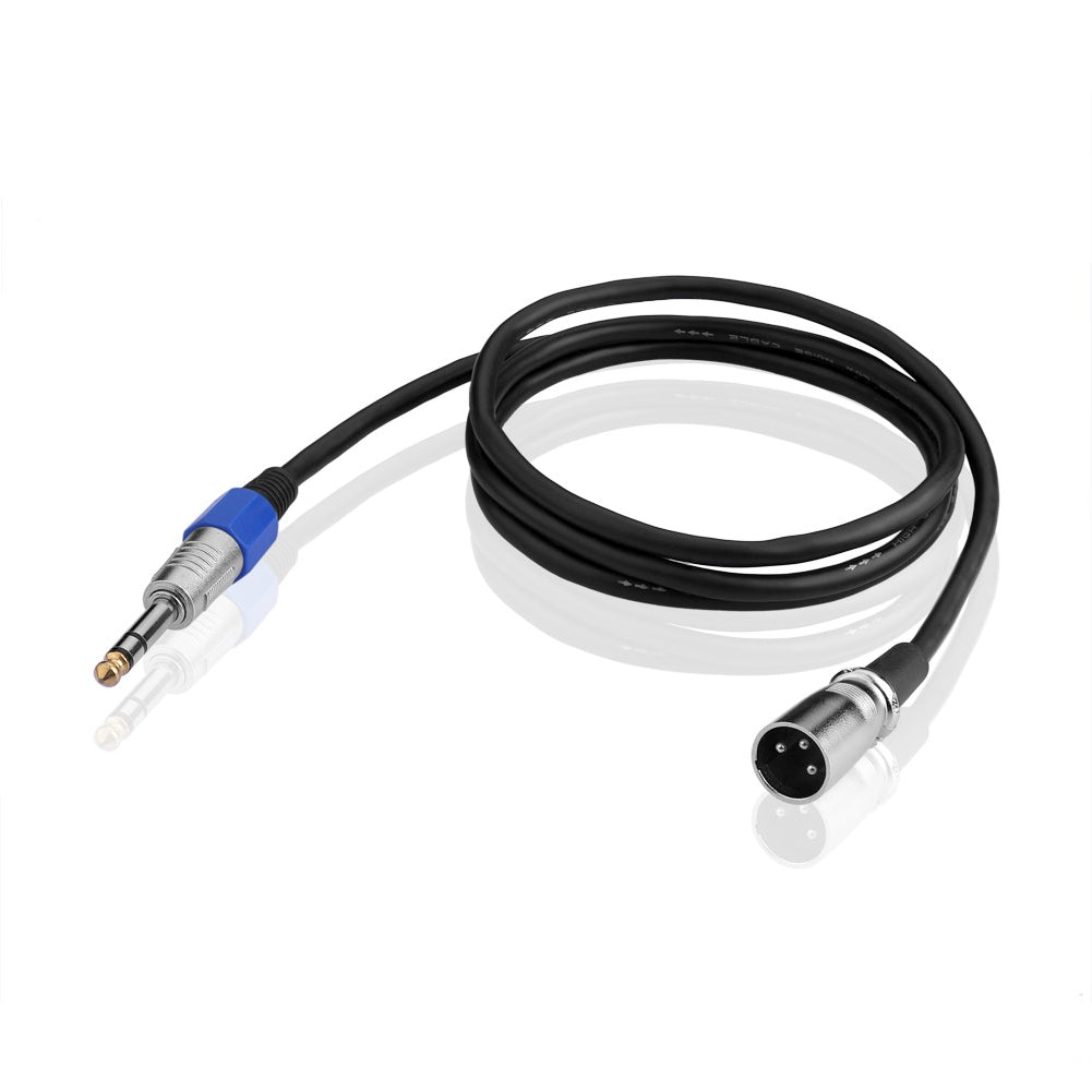 （euroharry）Audiokabel 6,5 mm Stereo Klinke Stecker auf XLR Stecker 1.5M Adam Hall Kabel