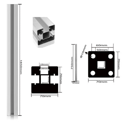 WPC Zaun Sichtschutzzaun Farbe - Euroharry GmbH
