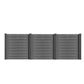 WPC Zaun Garten Sichtschutzzaun Komplettset by Euroharry GmbH, gray WPC fencing panels for privacy and garden decoration.