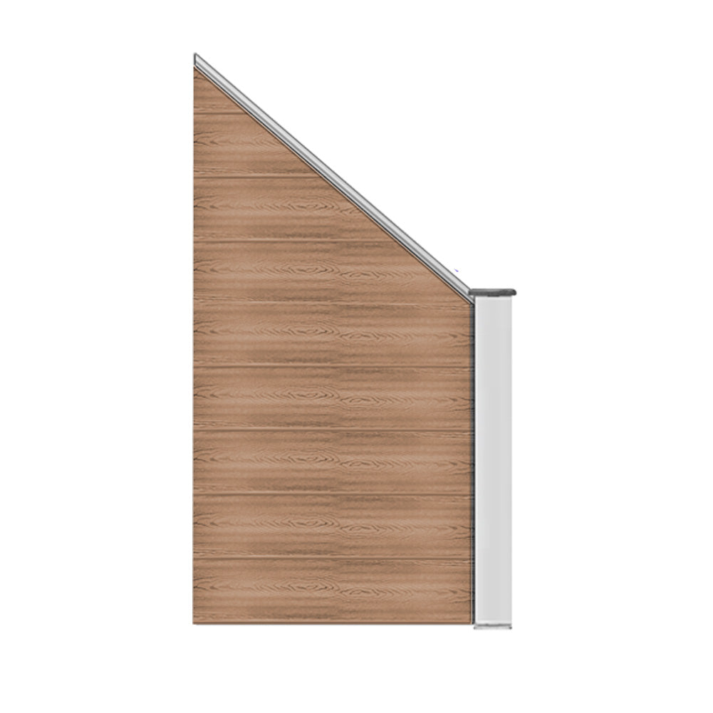 WPC Zaunfeld & Pfosten individuell – DIY Gartenzaun, Grau/Braun | euroharry