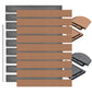 WPC Zaun Sichtschutzzaun Farbe - Euroharry GmbH