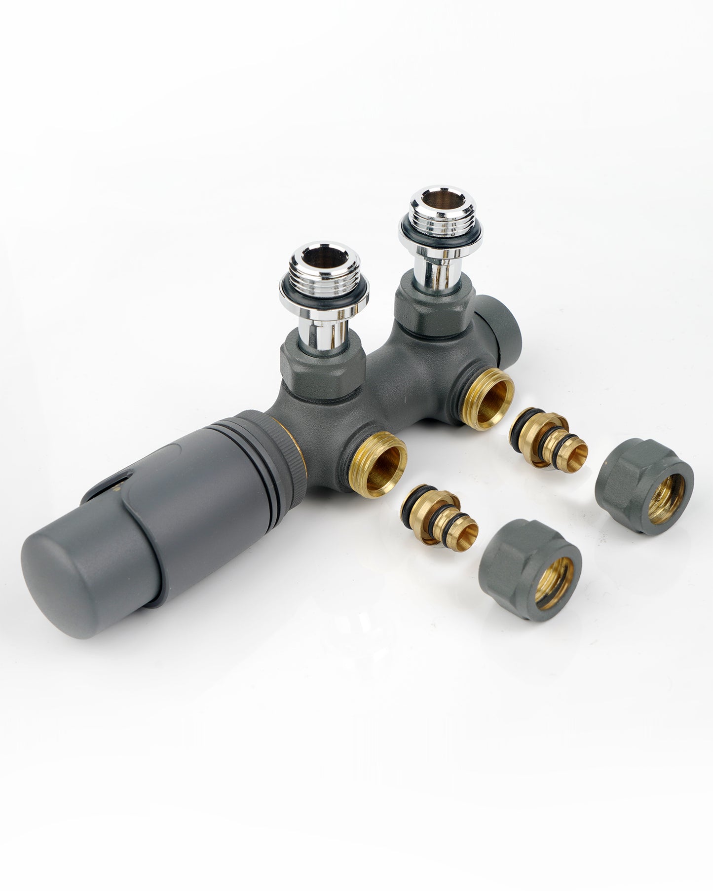 Anschlussgarnitur Mittelanschluss/Radiator Valves Thermostat Für Badheizkörper