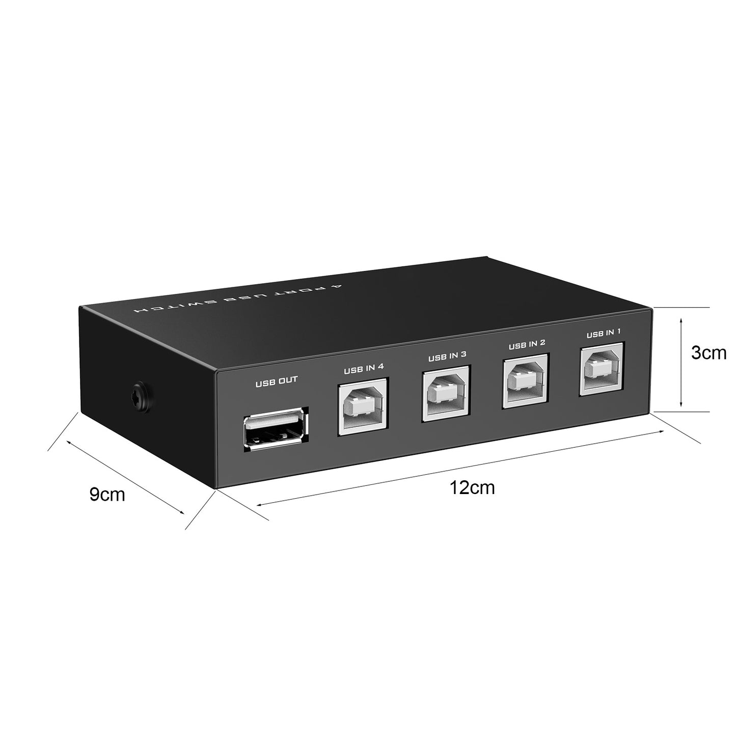 4 Ports USB 2.0 Sharing Switch Switcher Adapterbox für PC-Scanner-Drucker (euroharry)