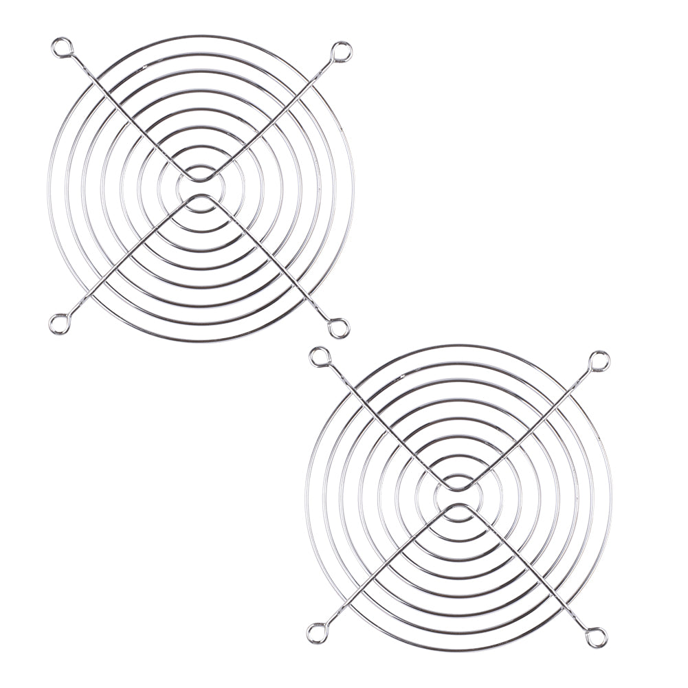 2x 120 mm Metallgitterschutz Fingerschutz Kühlerlüfter Schutzhülle für Lüfter