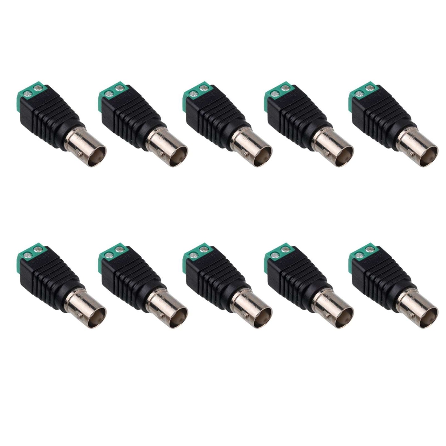 BNC-Adapterklemme, BNC-Video-Balun-Stecker, 2-polige BNC-Buchse, Schraubklemmen-Kabelstecker