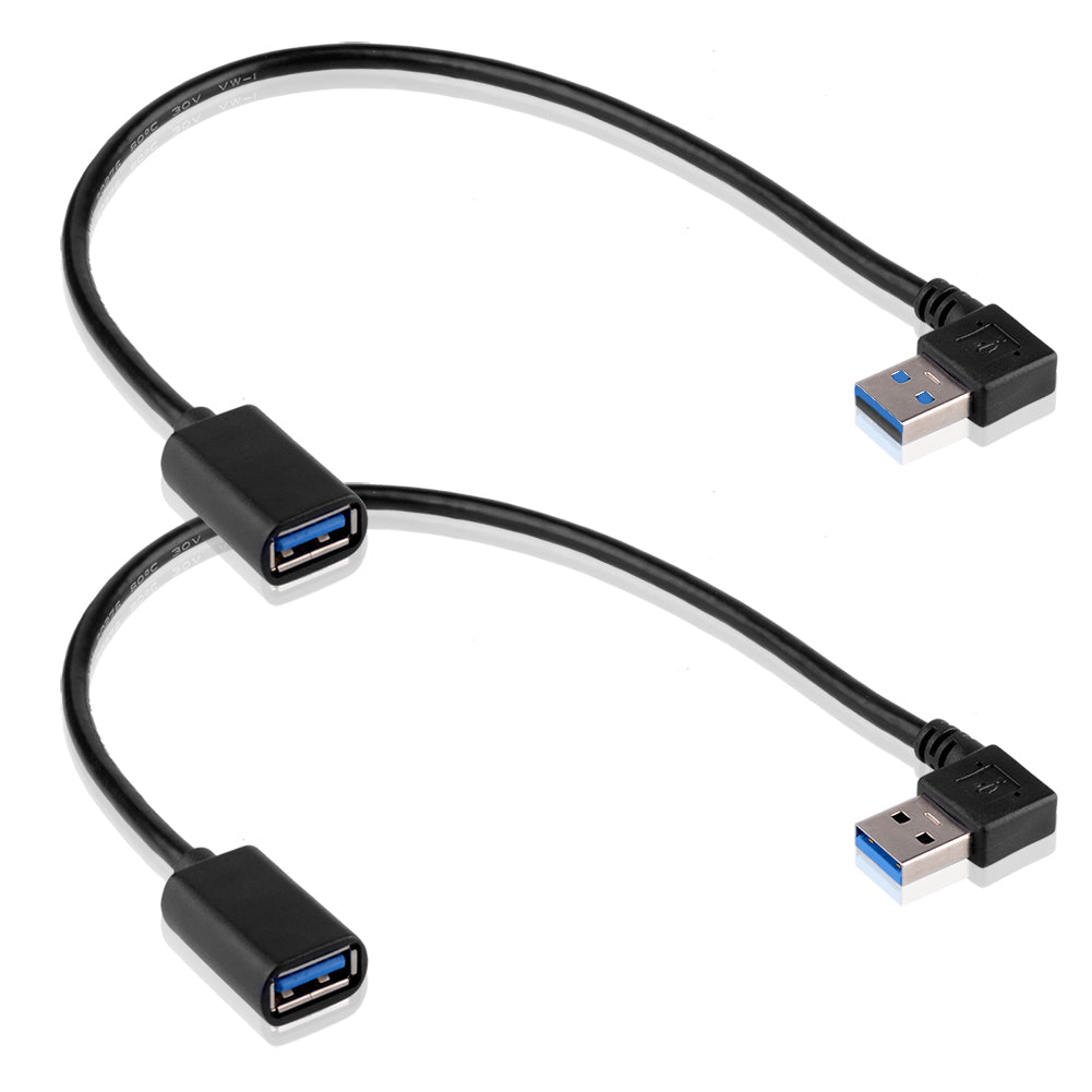 USB 3.0 Winkel 90 Grad Verlängerungskabel Stecker zu Buchse Adapterkabel Data