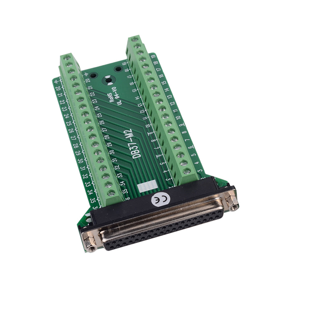 DB37 D-SUB Außer Adapter zu 37 Pin Terminal 2 Zeile Schraube Breakout Board