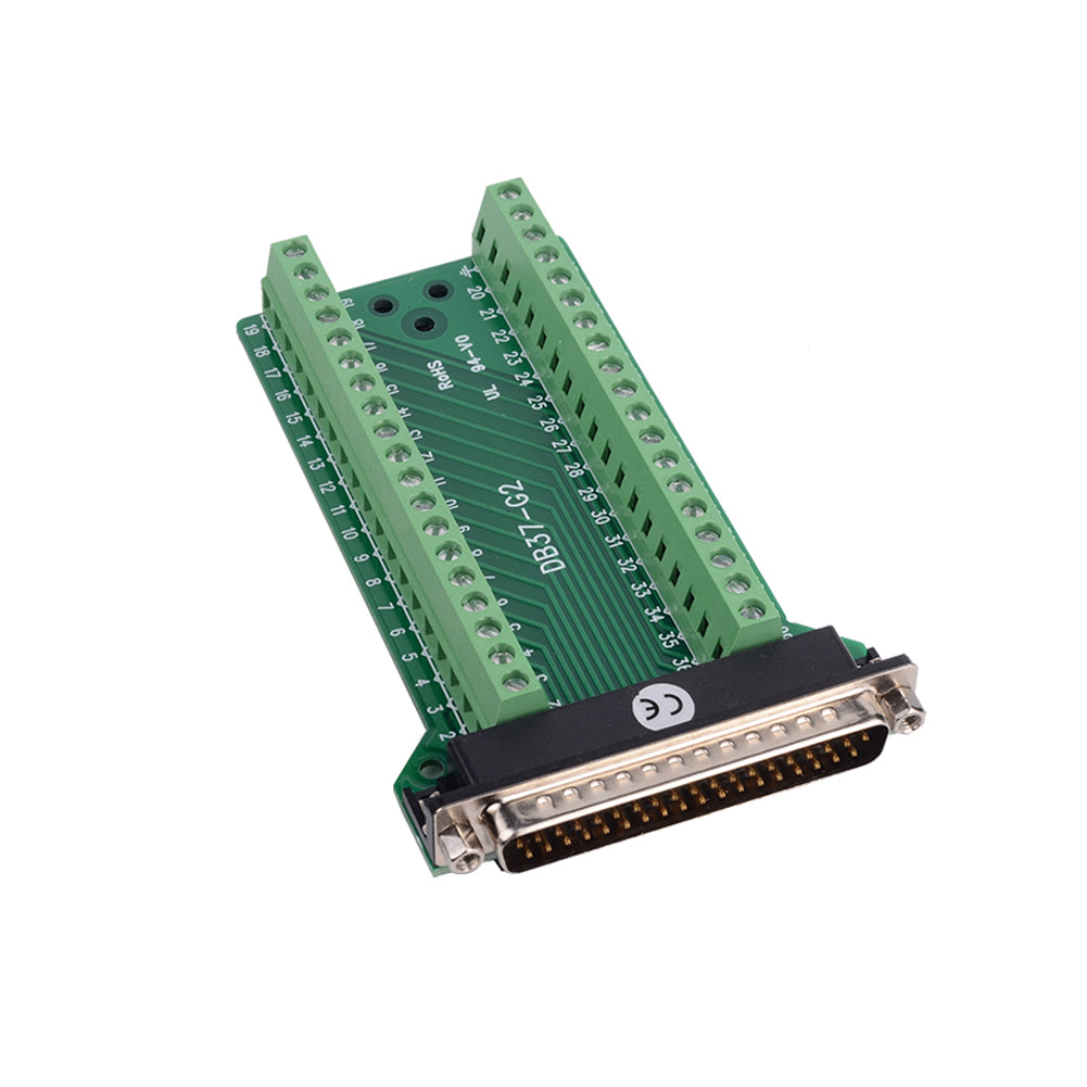 DB37 D-SUB Außer Adapter zu 37 Pin Terminal 2 Zeile Schraube Breakout Board