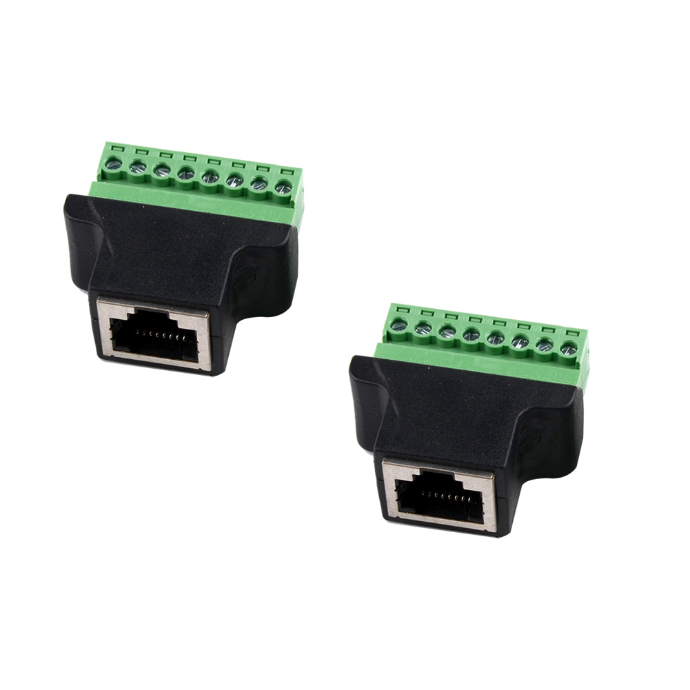 RJ45 auf Terminal Block 8-Pin Adapter LAN Netzwerk Ethernet Converter to 8 pin