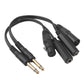 euroharry 30 cm 6,35mm Mikrofonstecker auf 6,35mm Buchse und XLR-Buchse Mono-Mikrofon Y-Splitter Kabel verlängerung und Umwandlung von Audiosignalen für Endstufen-Stereoanlage