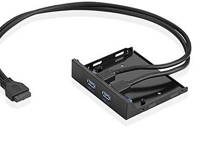 USB 3.0-Hub + 2.1A Schnellladefunktion + HD-Audio-Mikrofonanschluss Vorderseite