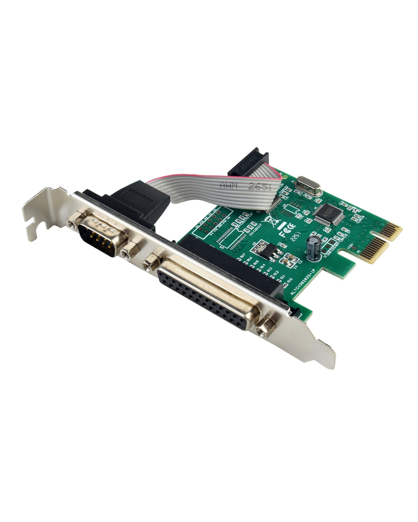 DB25 Parallel Port LPT Printer DB9 RS232 zu to PCI-E PCI Express Card Adapter Converter WCH Chipsatz