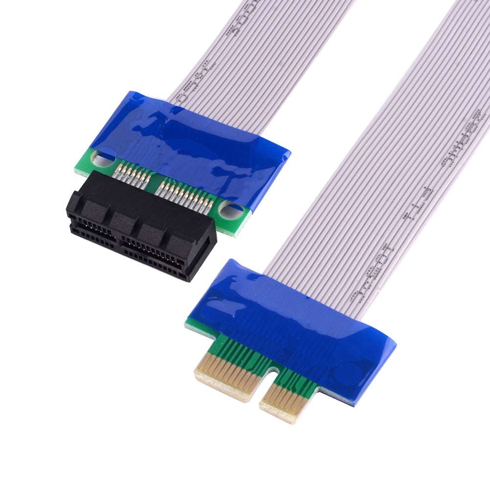 20cm PCI-E 1x Riser Karte Extender Adapter Verlängerung Kabel Flachbandkabel - Euroharry GmbH