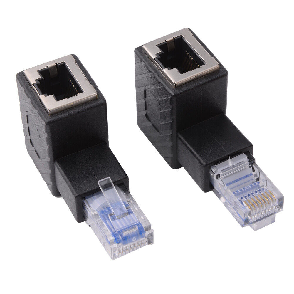 RJ45 Ethernet Stecker auf Buchse Adapter geschirmt Netzwerk Patch for Cat6 Cat5