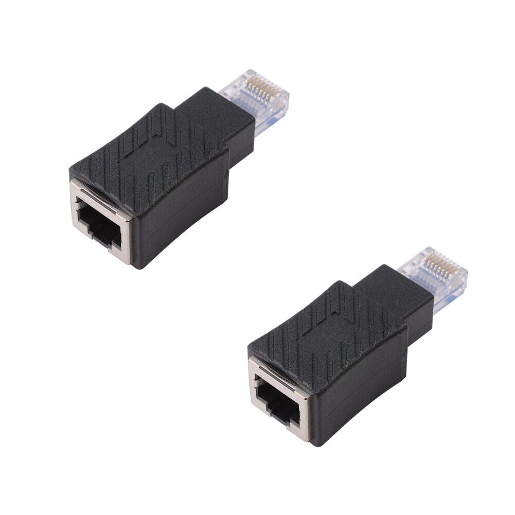 RJ45 Ethernet Stecker auf Buchse Adapter geschirmt Netzwerk Patch for Cat6 Cat5