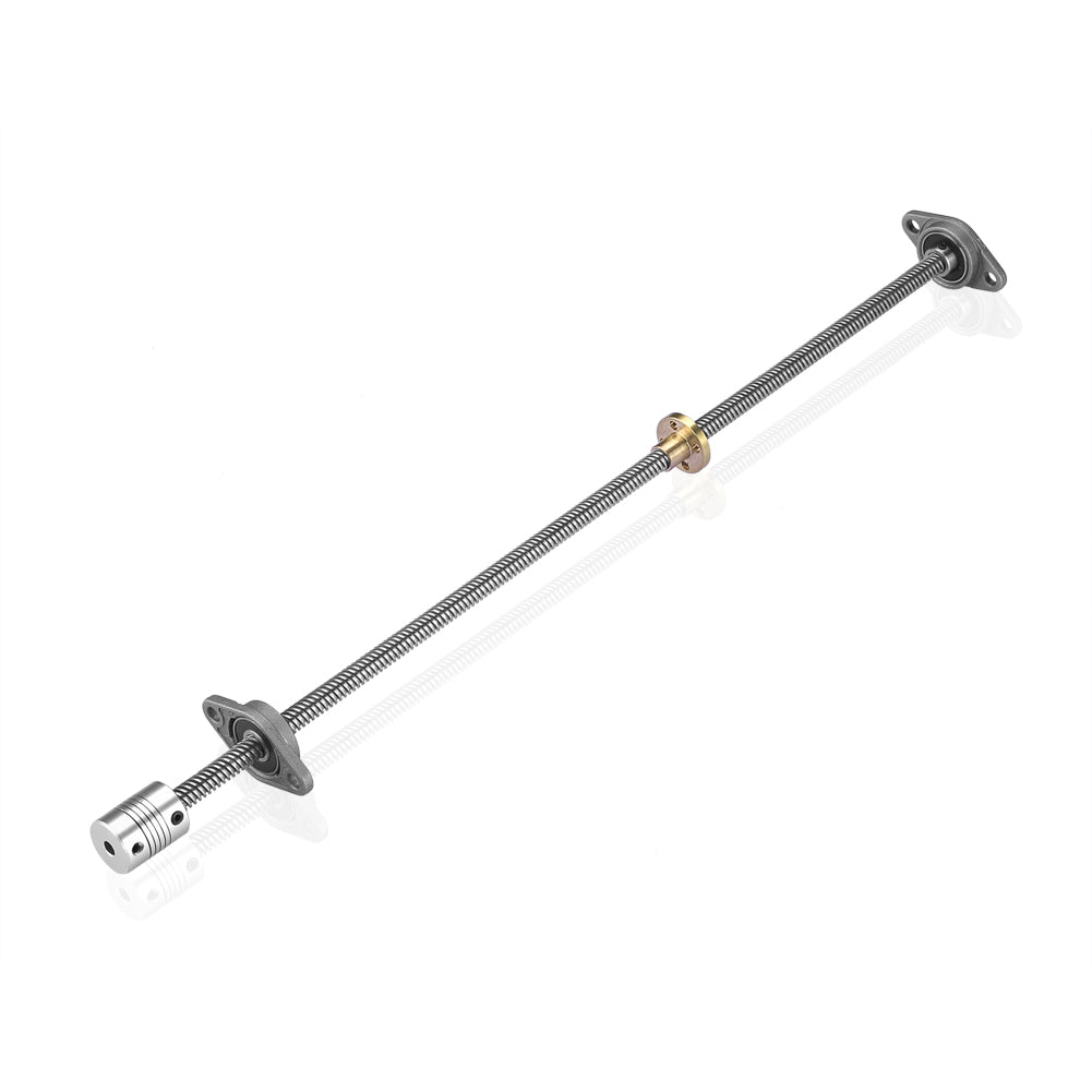 T8 Gewindespindel Mit Messingmutter - Edelstahl Trapezgewinde Für 3D-Drucker & CNC