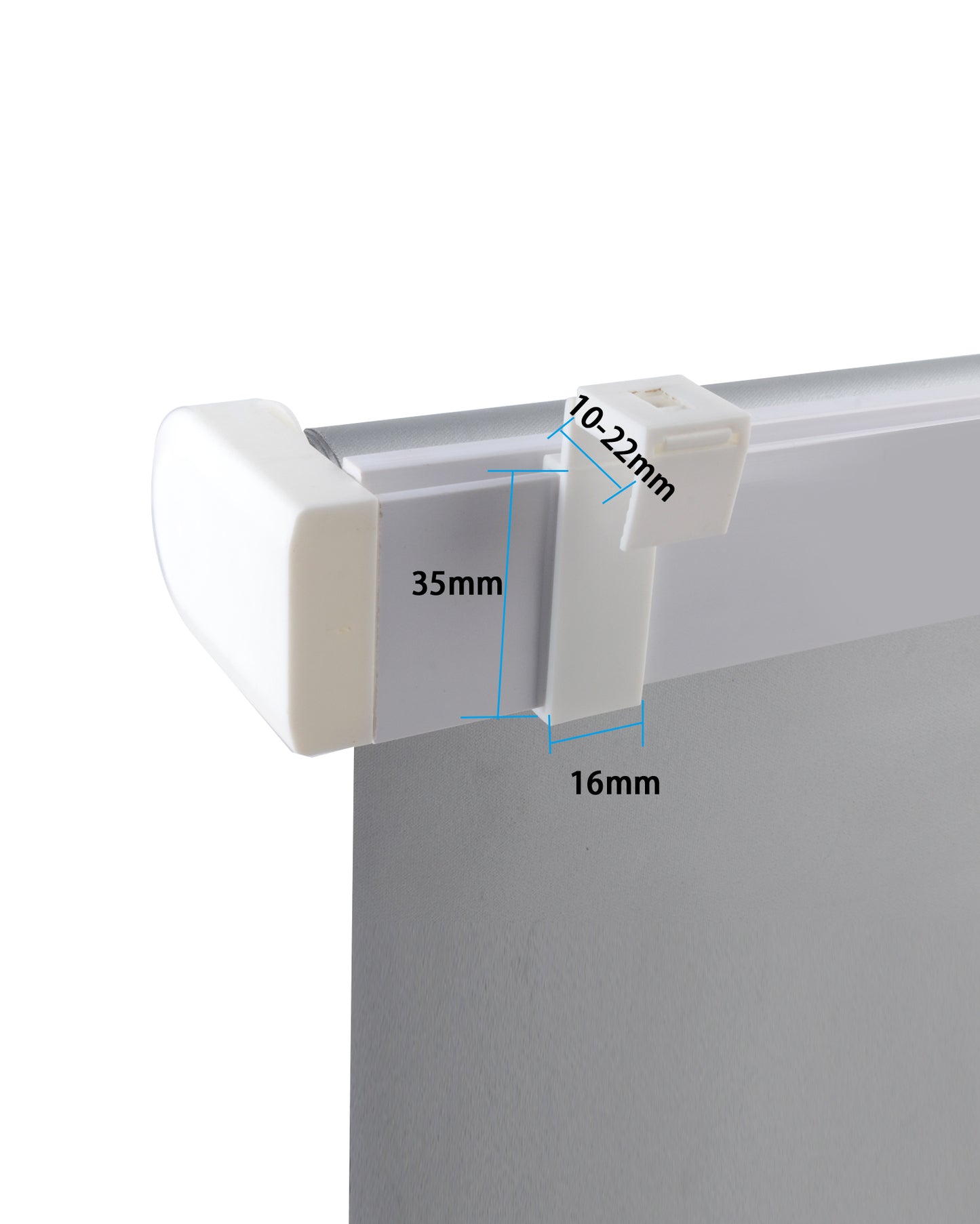 10 Stück Universal-Doppelrollo-Fenstertür-Klemmträgerhalter ohne Bohrhalterug