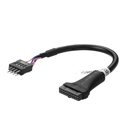 20 Pin USB3.0 Zu USB2.0  Hauptplatine Kabel Adapter Konverter Schwarz - Euroharry GmbH