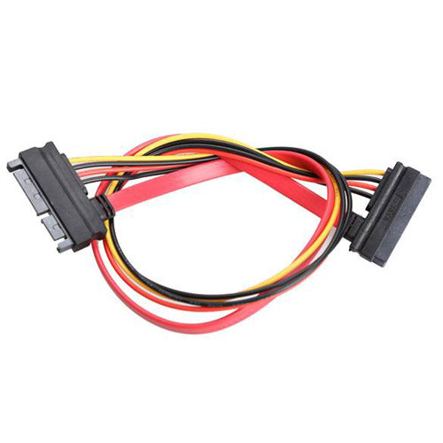 30cm 22pin (7 + 15) SATA Männlich Zu Weiblich Daten und Strom Combo Verlängerungskabel Verlängerung Kabel – SATA Verlängerungskabel - Euroharry GmbH