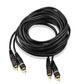 5m RCA Cinch-Kabel 2-Stecker auf 2-Stecker Männlich Cinch-Audio-Stereo-Subwoofer-Kabel Audiokabel für Heimkino, HDTV, Verstärker, Hi-Fi-Systeme, Lautsprecher - Euroharry GmbH