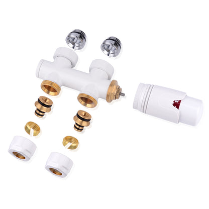 Anschlussgarnitur Mittelanschluss/Radiator Valves Thermostat Für Badheizkörper - Euroharry GmbH