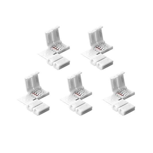 LED Streifenlicht Zubehör | Eckverbinder L- Form Verbindung Schnellverbinder Adapter LED SMD RGB 5050 Strip