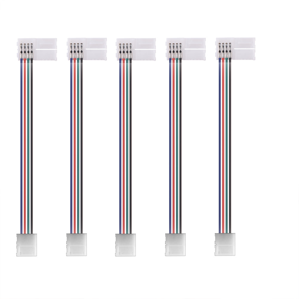 LED Streifenlicht Zubehör| 56 Stück LED-Streifen-Anschluss-Kit für 5050 10 mm 4Pin, Enthält 7 Arten von lötfreiem LED-Streifen-Zubehör Bietet die meisten Teile für Heimwerker - Euroharry GmbH