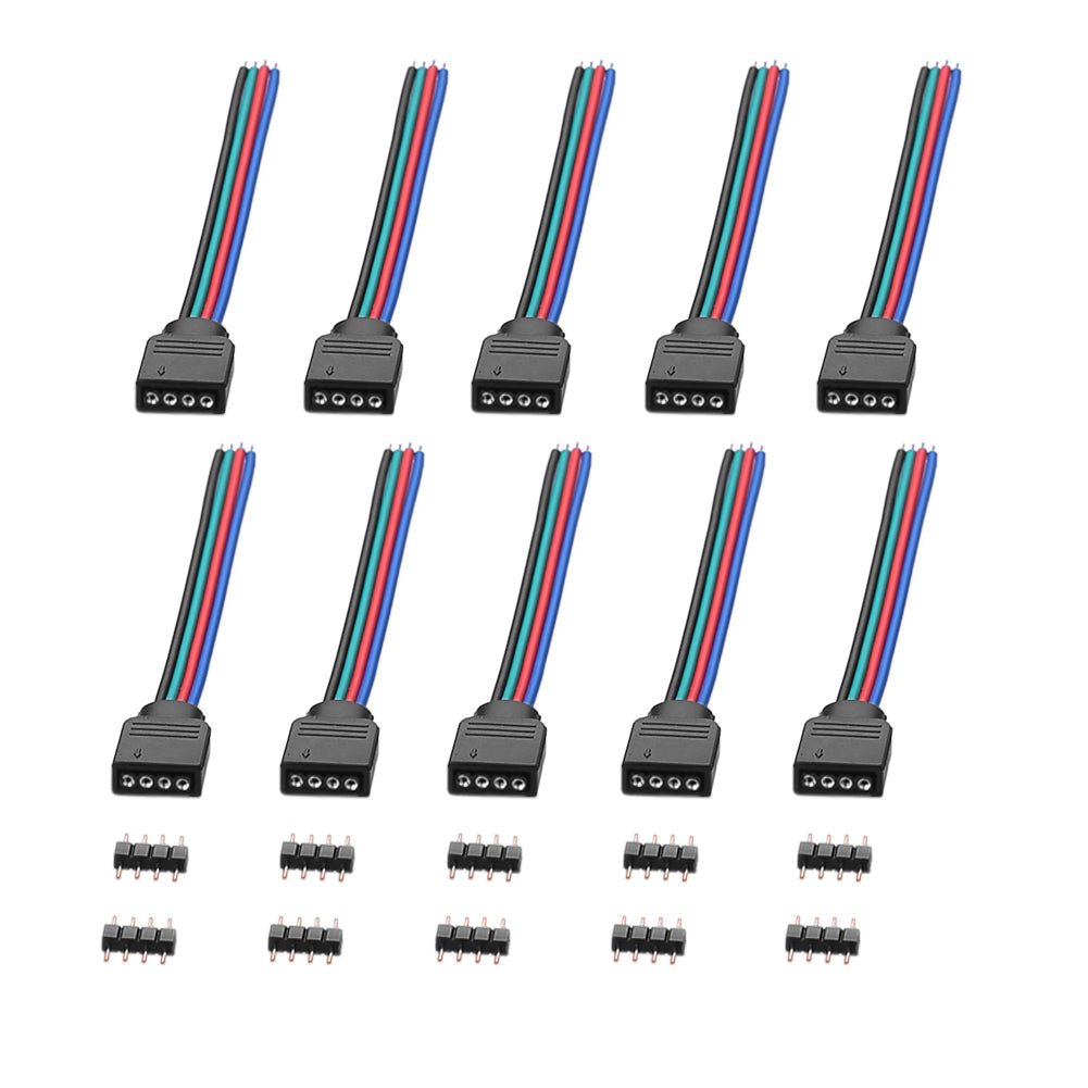 Schnellverbinder Verbinder Adapter für LED RGB Stripe 5050 KABEL Connector - Euroharry GmbH