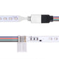 5 PK 4Pin LED RGB Strip Light Connector 10mm breiter Streifen auf Jumper Lötfreier Clamp-On Pigtail Adapter für 5050 Flexible LED Strip Light