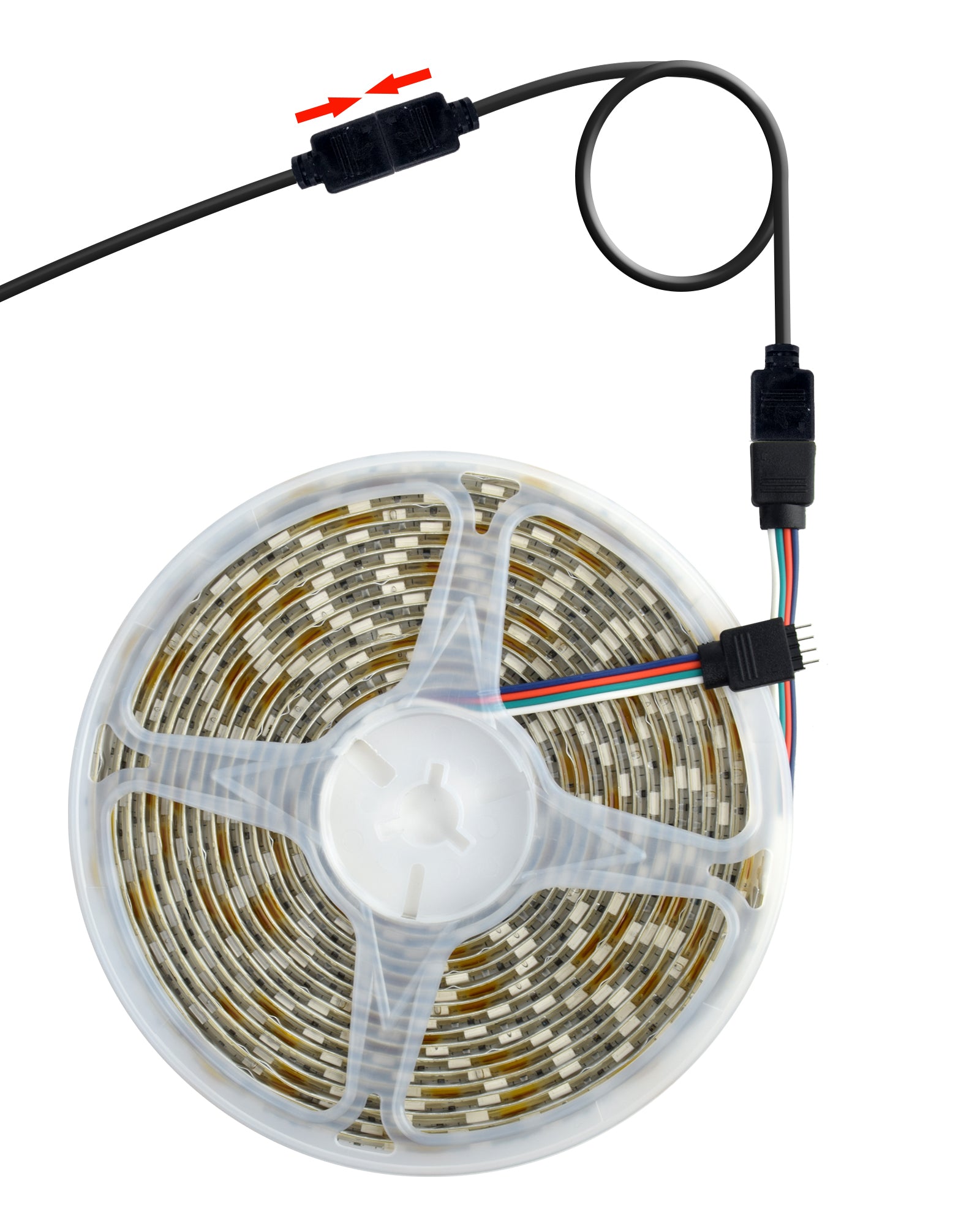 LED Streifenlicht Zubehör|Verlängerung Anschluss Kabel für LED RGB-Strip 4 pin, Verbinder, geeignet für LED RGB Leiste Streifen - Euroharry GmbH
