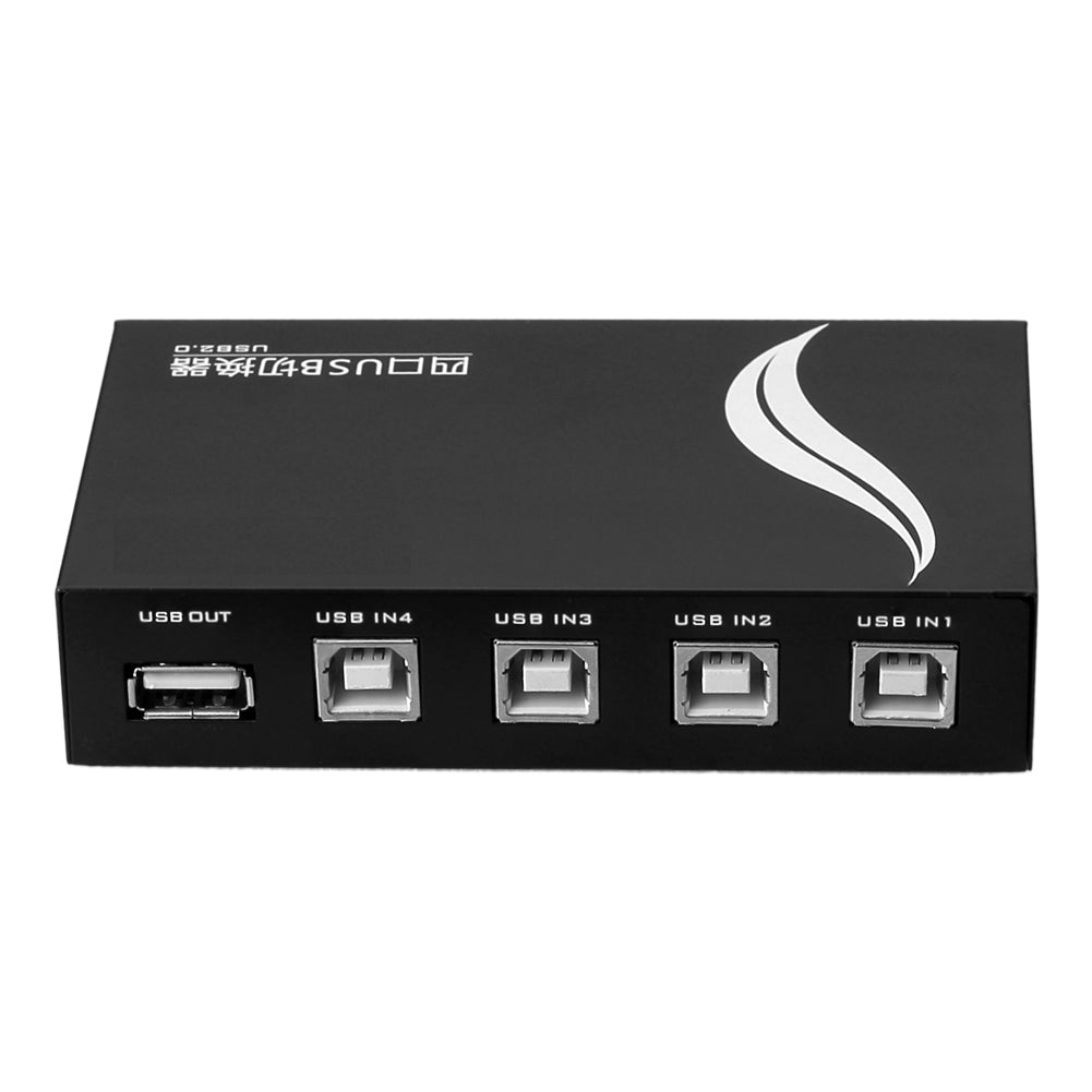 4 Ports USB 2.0 Sharing Switch Switcher Adapterbox für PC-Scanner-Drucker - Euroharry GmbH