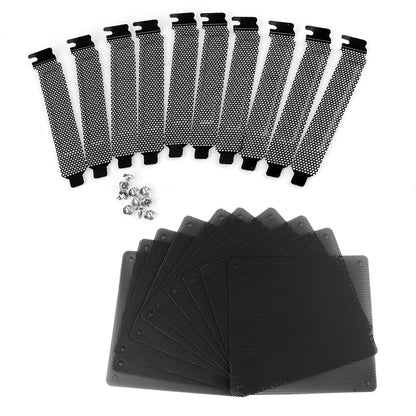 Lüfterabdeckung mit Ultra-feinem Staubfilter Computer PC Lüfter Feinstaubfilter 120mm/140mm Gehäuselüfter Mesh 10Stück - Euroharry GmbH