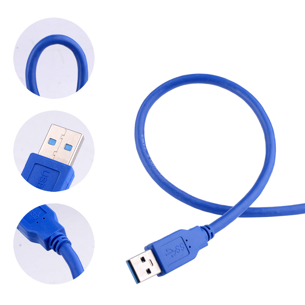 1,5m USB 3.0 A-Stecker auf A-Stecker USB-auf-USB-Kabel Kabel Blaue Dat –  Euroharry GmbH