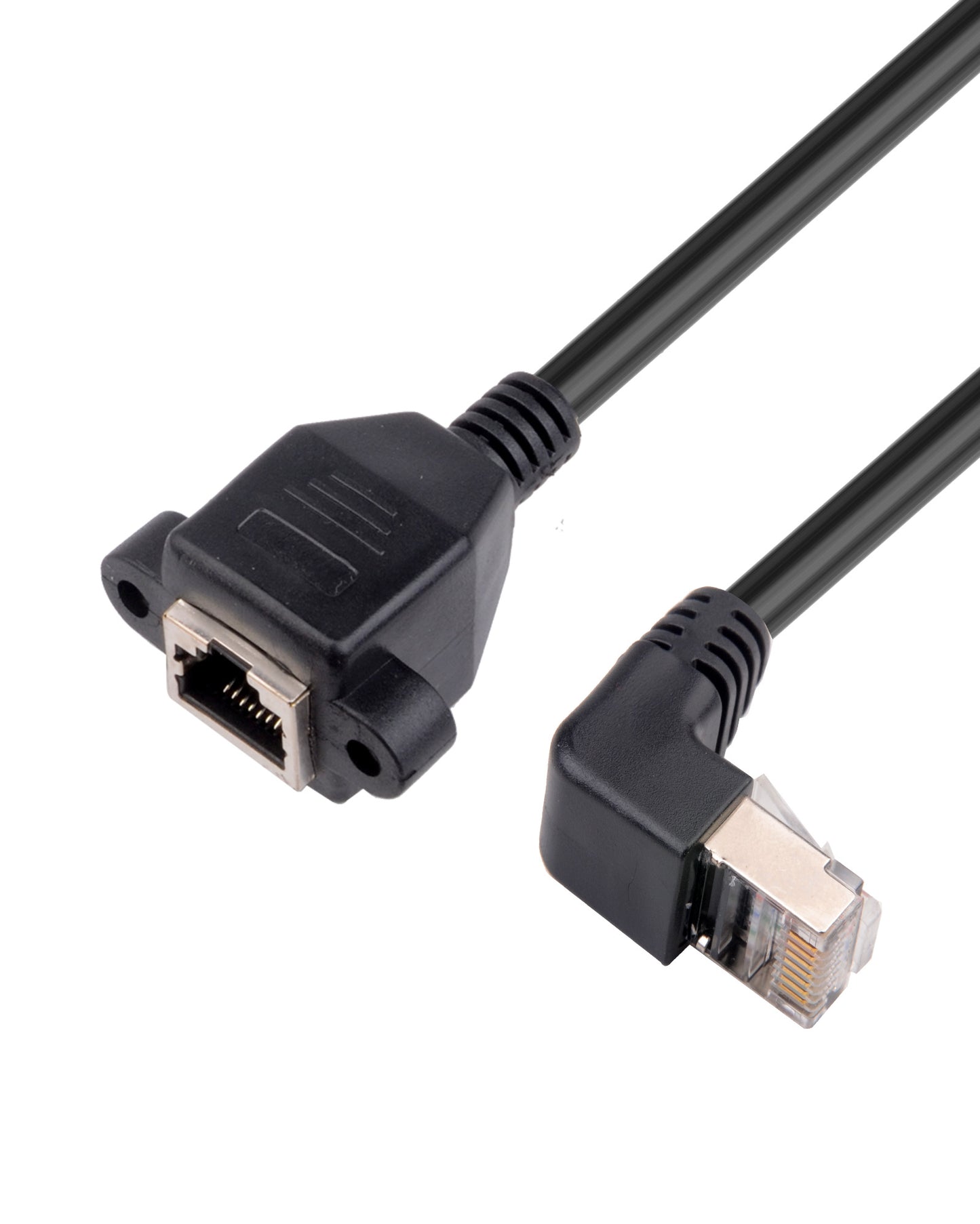 Ethernet-Verlängerungskabel, RJ45-Stecker auf Buchse, CAT6/5e/5, geschirmt